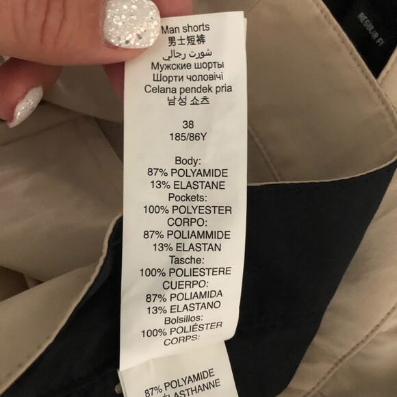 Oakley Tan Honors Performance Shorts Sz 38 - Picture 7 of 7